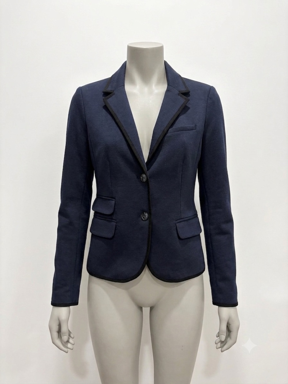 Gap Academy Blazer Navy Black Trim Sz 4  #academyblazer #navyblazer #preppy